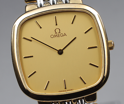Vintage [Exc+5] Omega De Ville Cal.1378 MD 395.0877.2 Gold Quartz Men's Watch