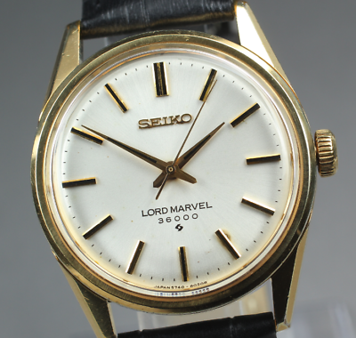 Vintage [Exc+5] SEIKO Load Marvel 36000 5740-8000 36000 Watch Gold From JAPAN