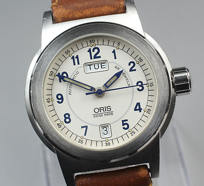 [Exc+5] ORIS Big Crown 7500 Silver Automatic Day/Date 40mm 25J Men's Watch JAPAN