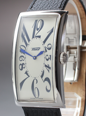[Exc+5] TISSOT Banana Z181 White Dial Black Men's Quartz Watch From JAPAN