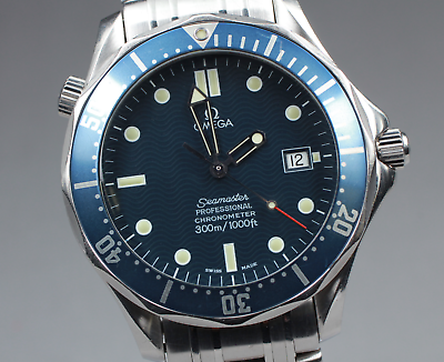 Overhauled [Exc+5 Box] Omega Seamaster 2531.80 Automatic Blue Dial Mens Watch JP