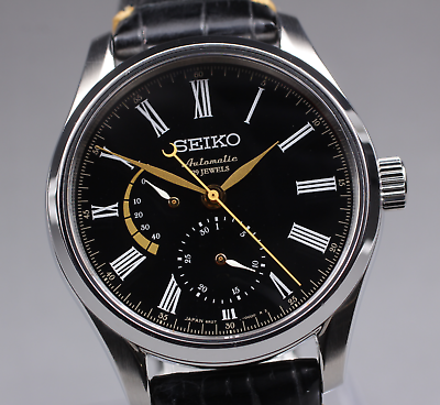 [Near MINT] SEIKO Presage SARW013 6R27-00G1 Black Automatic Men's Watch JAPAN