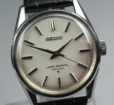 Vintage [Exc+5] SEIKO Load Marvel 5740-8000 36000 Silver Manual Mens Watch JAPAN