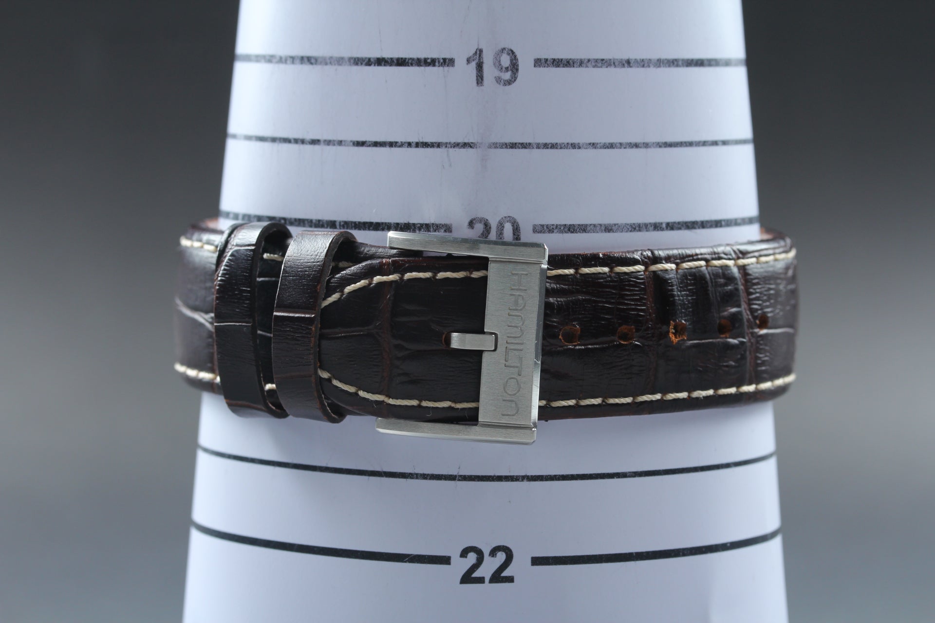 HAMILTON Jazzmaster H326160 Black Brown 42mm Chronograph AT Men's Watch [Box]