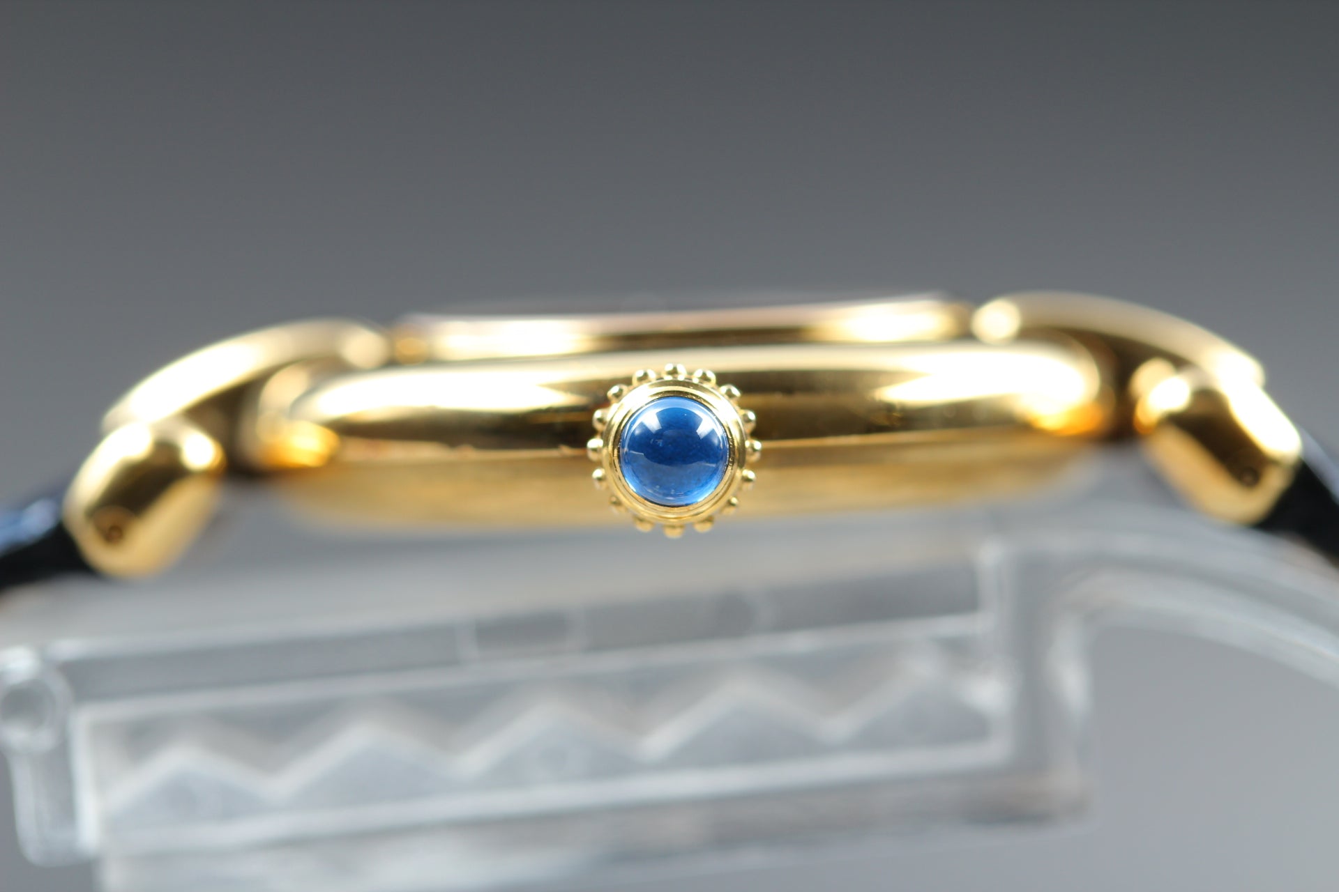 Vintage Cartier Must Colisee Vermeil 590002 Blue Women's Quartz Watch [Pouch]