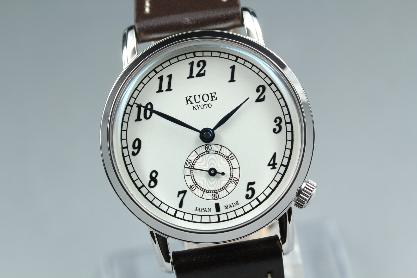 [MINT Box] KUOE KYOTO OLD SMITH 90-007﻿ Silver Brown Automatic Men's Watch JAPAN