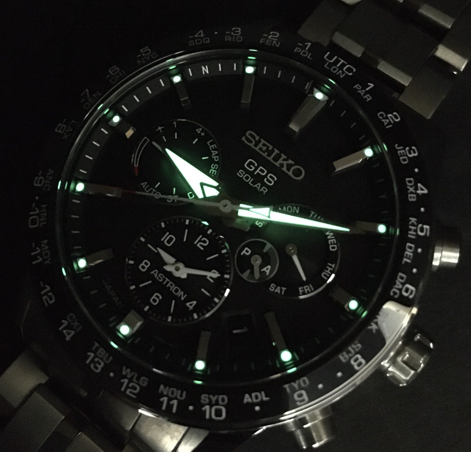 [w/ Box] SEIKO Astron 5X53-0AB0 SBXC003 Black Solar Titanium Men’s Watch JAPAN