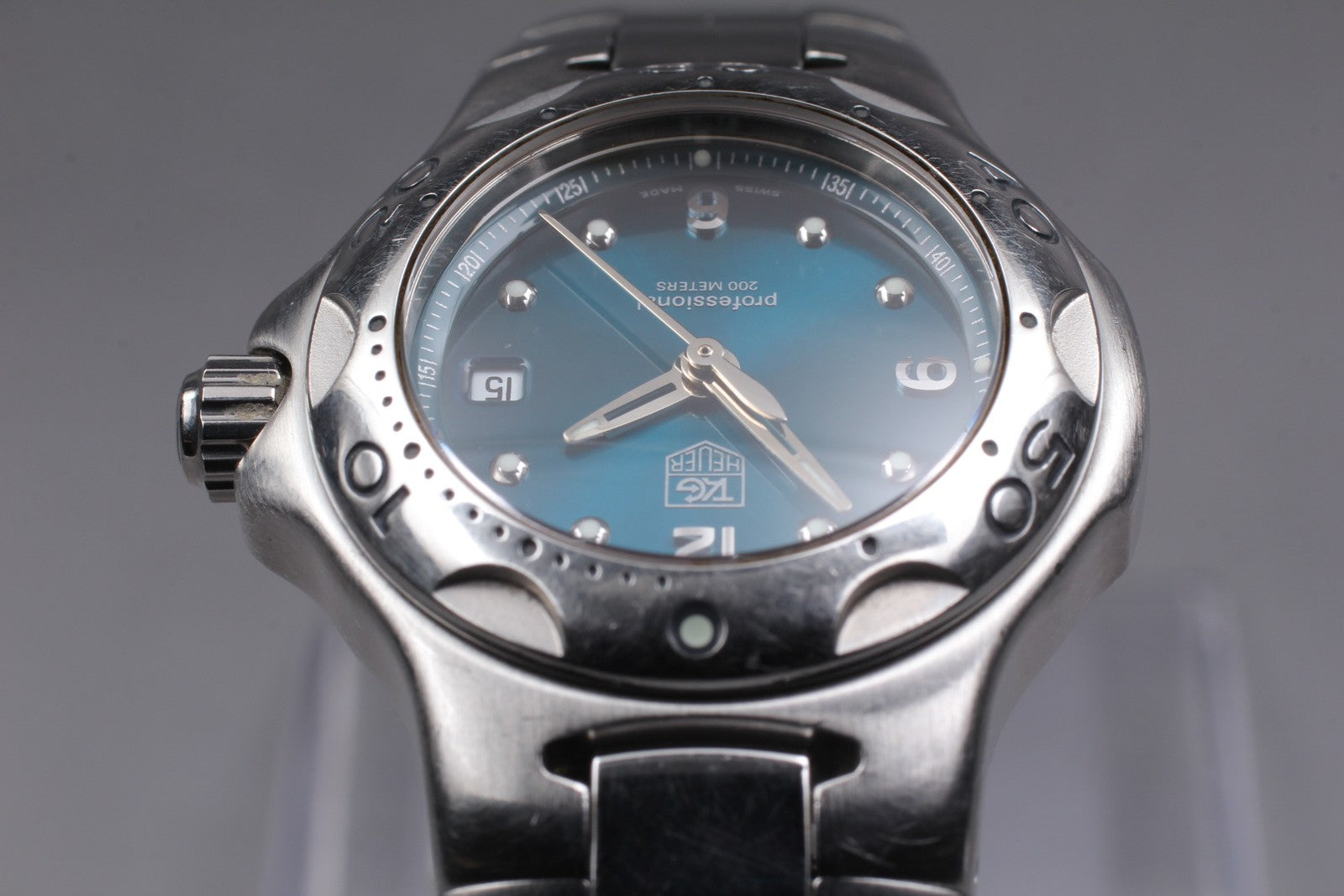 Exc+4* TAG Heuer WL1317 Kylium Professional Quartz Blue Dial Women's Watch JAPAN