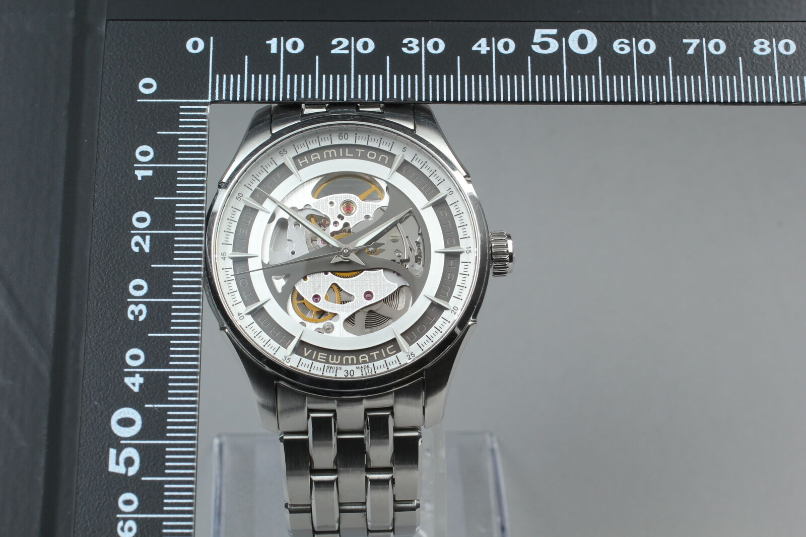 [Exc+5 Box] Hamilton Jazzmaster Viewmatic H425550 Automatic Skeleton Mens Watch