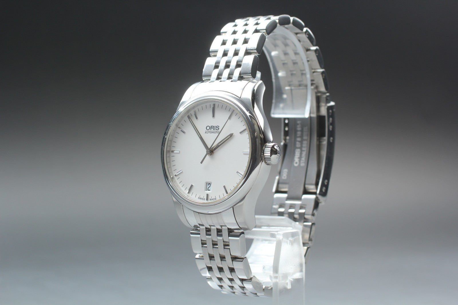 [Exc+5 Box] ORIS Classic Date 7578 Silver 37mm Automatic Men's Watch JAPAN