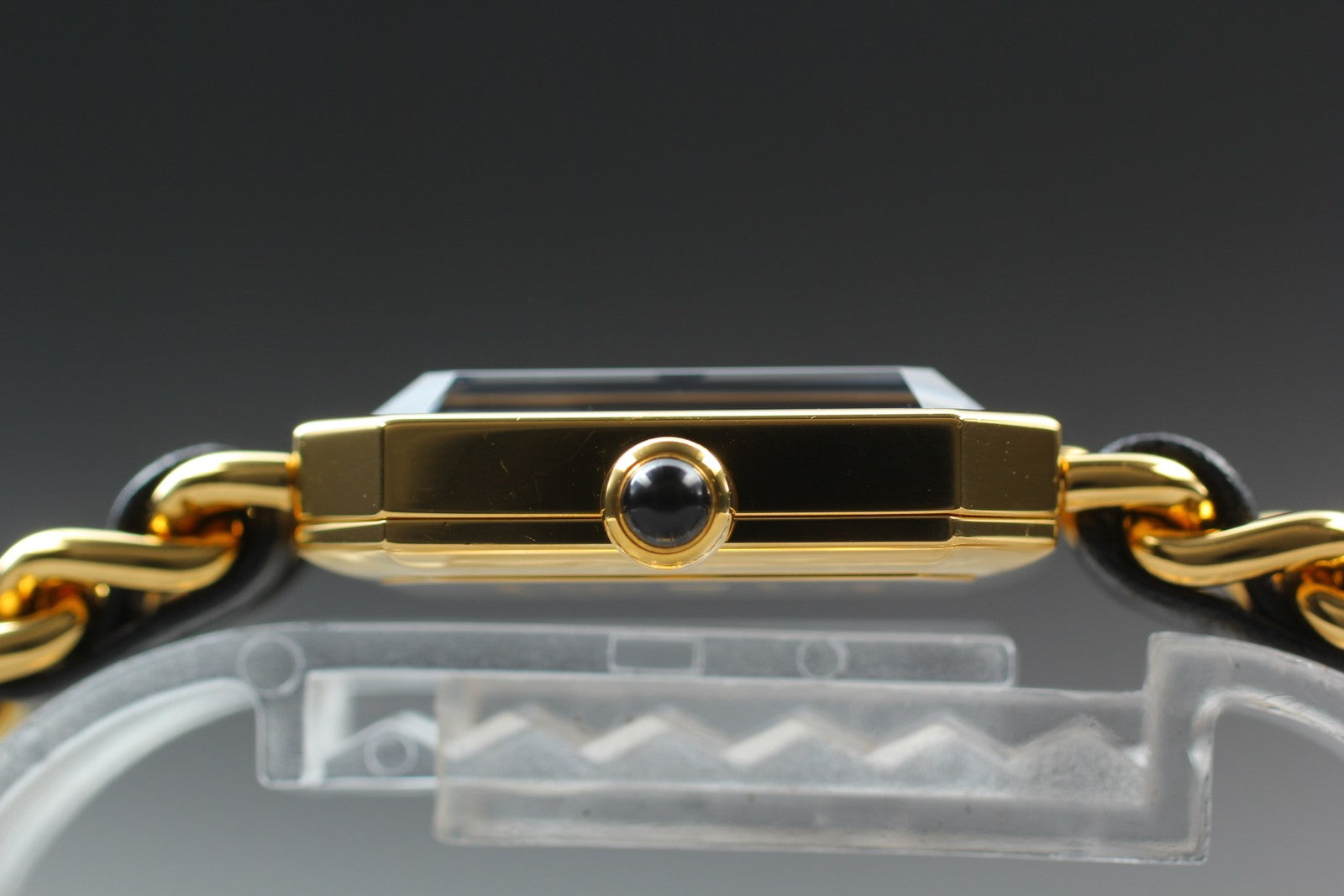 [Exc+5 Box] CHANEL Premiere L Size Black Dial 20mm Gold Quartz Women’s Watch