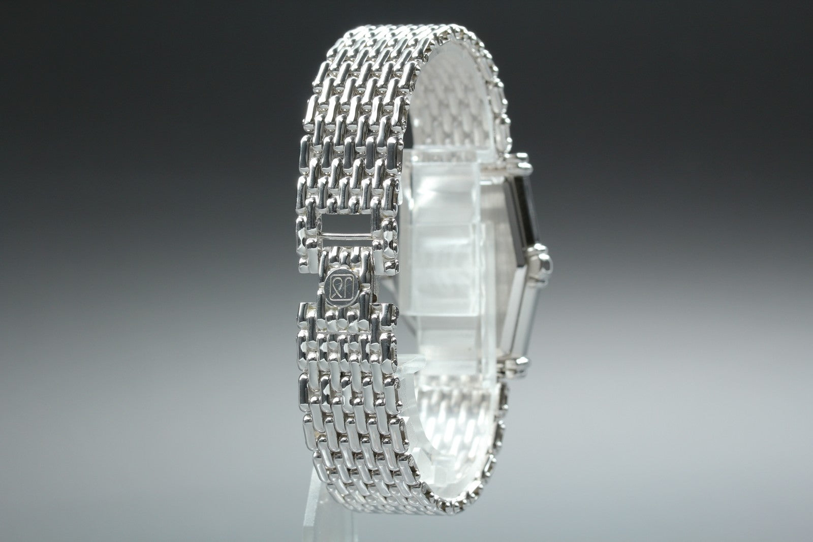 Vintage Jean d'eve Sectora 28mm White Dial Silver Bracelet Unisex Quartz Watch