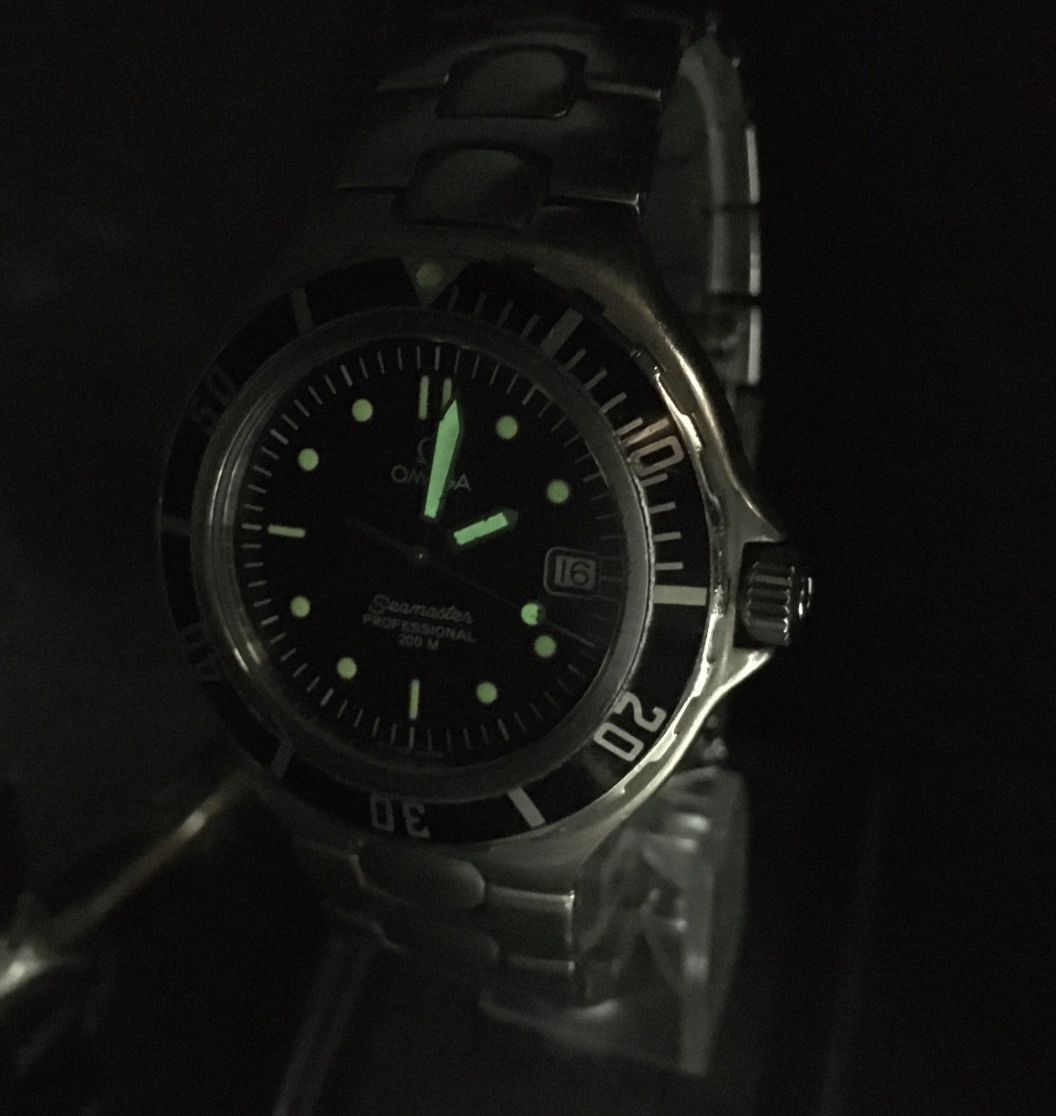 [Exc+5] OMEGA Seamaster 200m 396.1052 Cal.1438 36mm Black Quartz Men's Watch