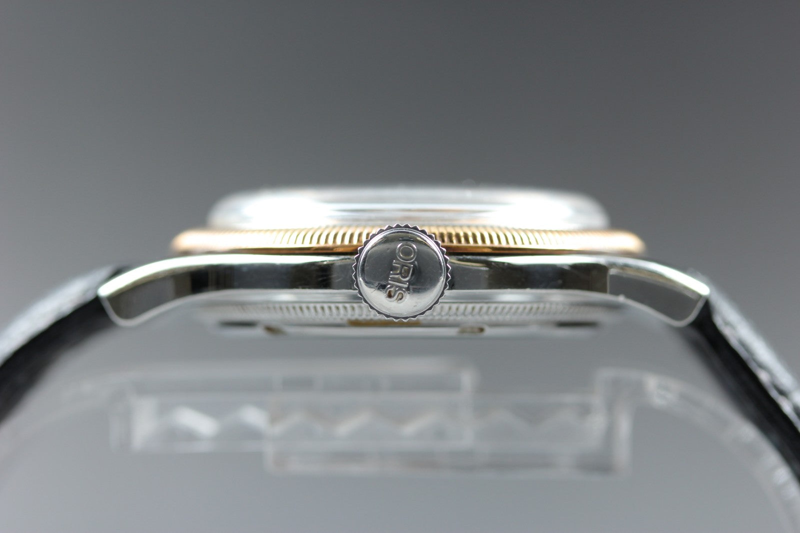 Vintage ORIS Big Crown Automatic Silver Dial Date Men's Watch 35mm JAPAN