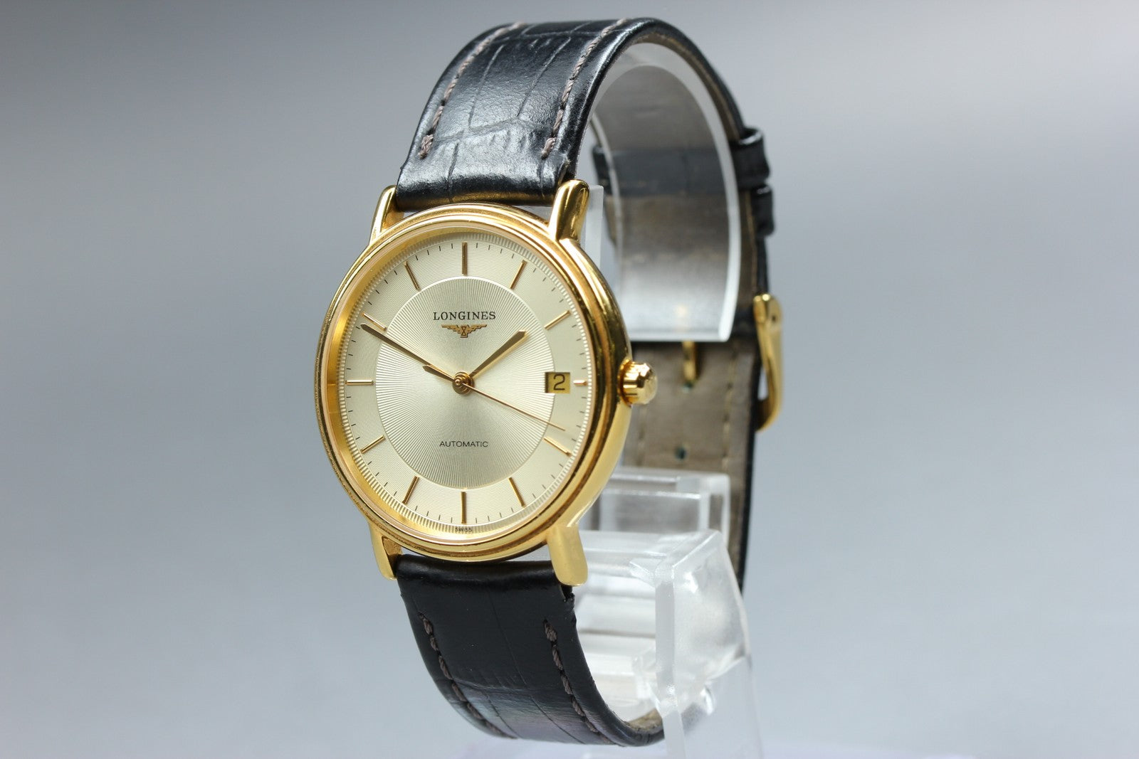 Vintage LONGINES Grand Classic L4.721.2 Automatic Gold Women's Watch 34mm JAPAN