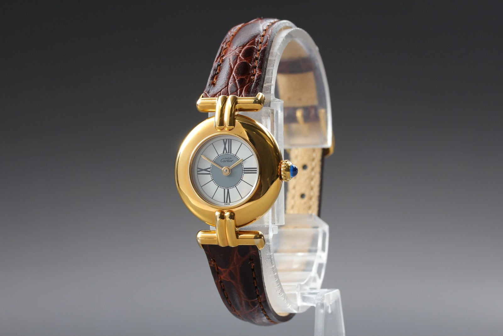 Vintage [Near MINT Box] Cartier Must Colisee Vermeil 590002 Women's Quartz Watch