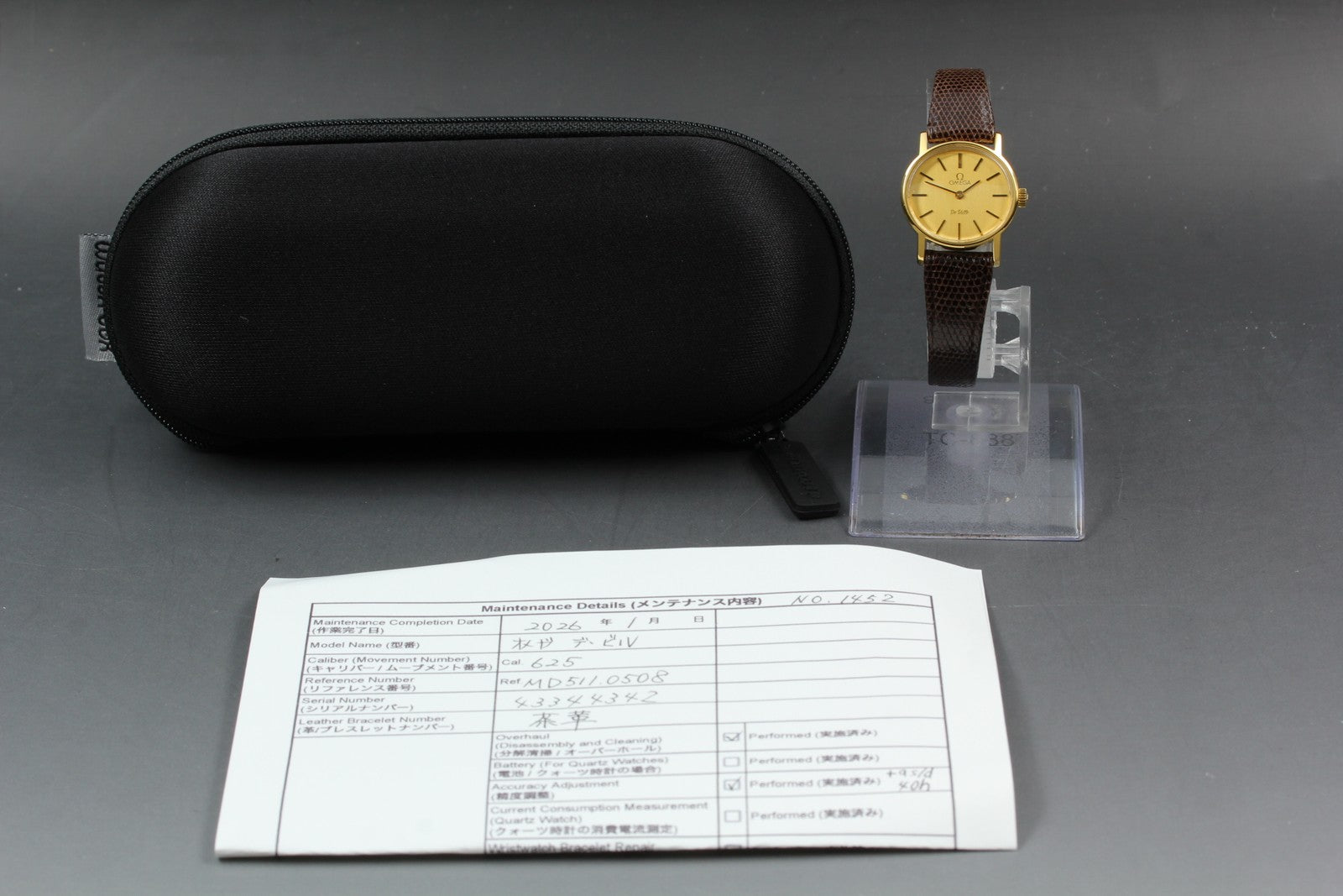 Overhauled[Exc+5] OMEGA De Ville Cal.625 511.0508 24mm Gold Manual Women's Watch