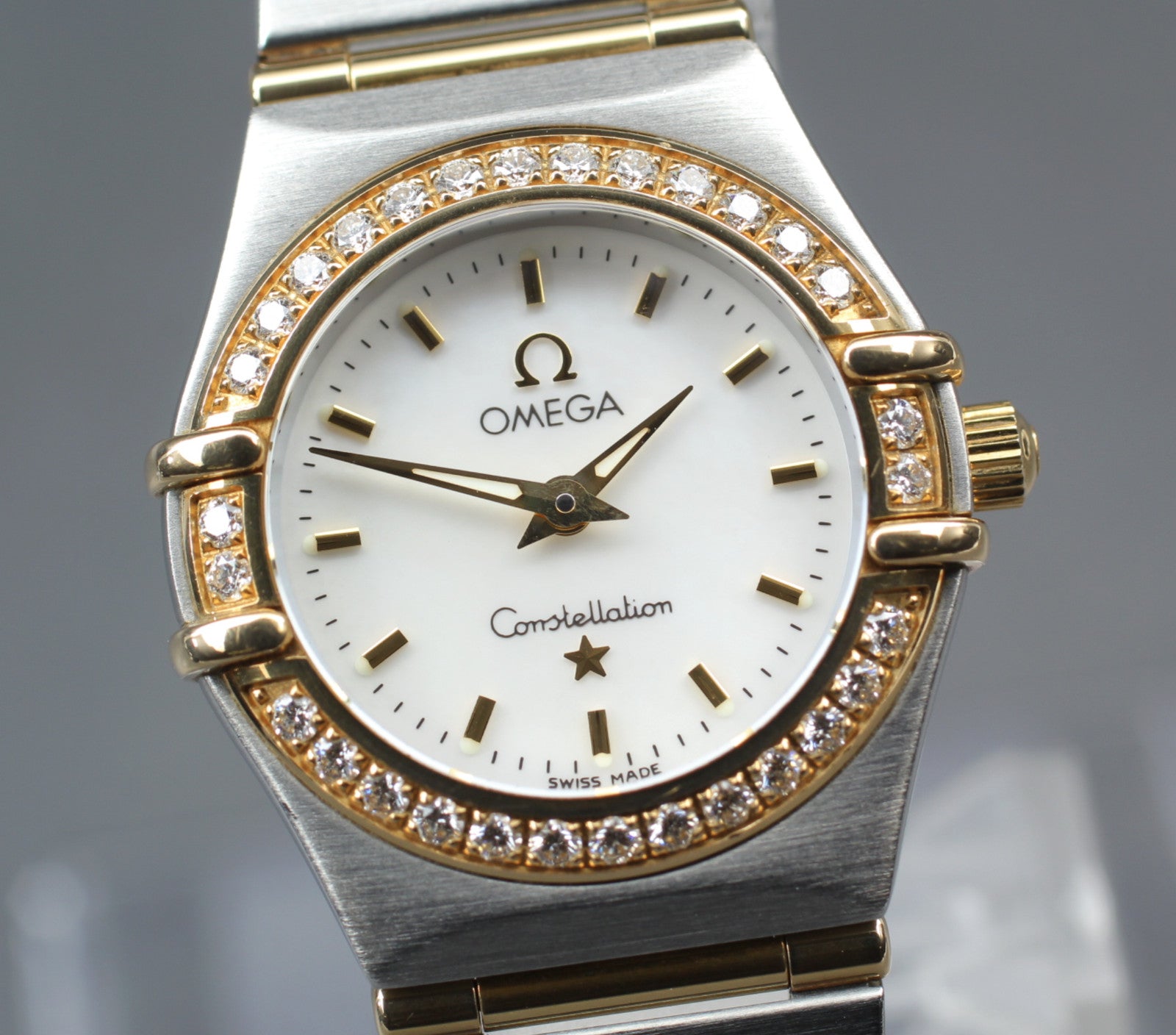 OMEGA Constellation Mini 895.1203 Cal.1456 Diamond 22mm Quartz Womens Watch