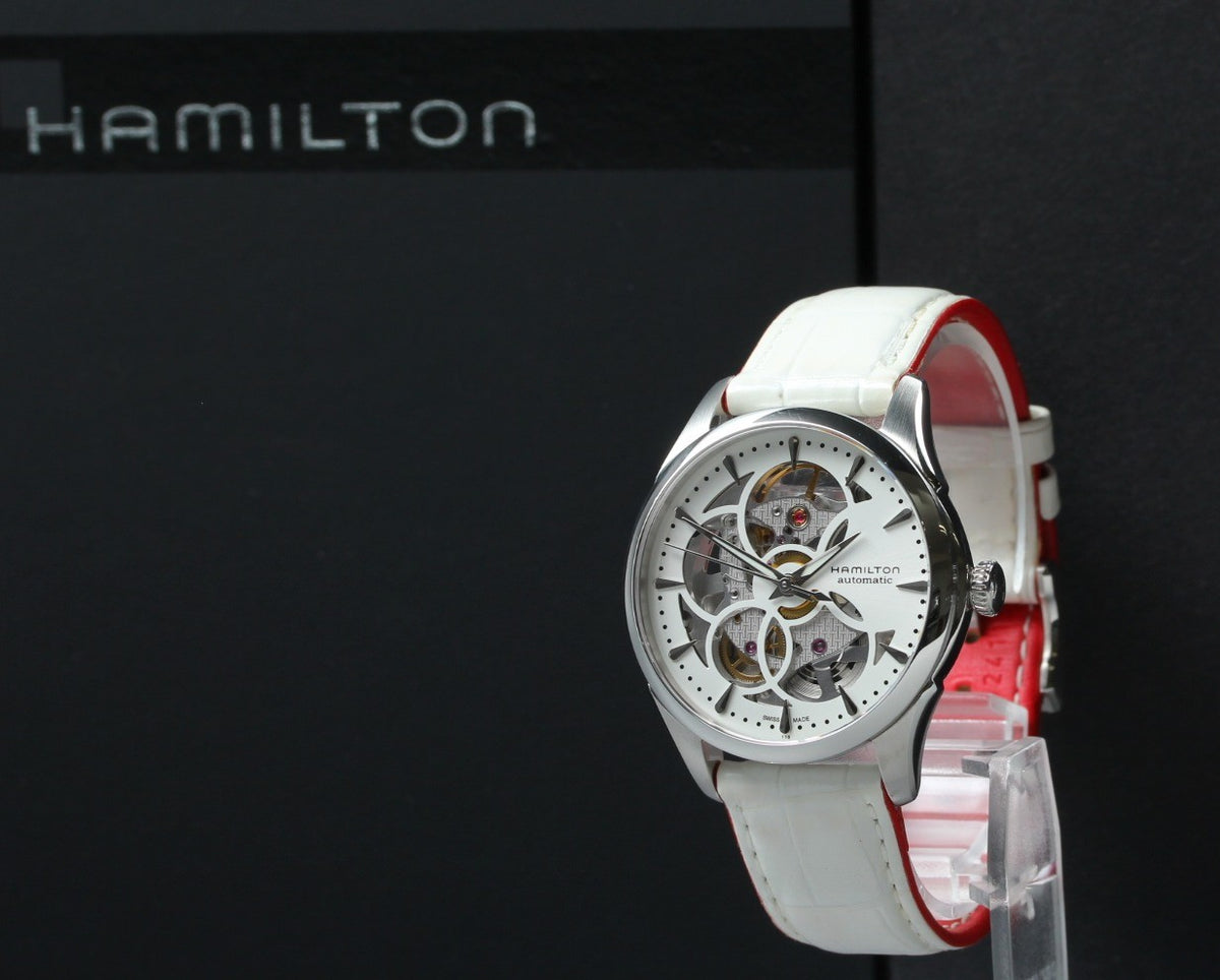 HAMILTON Jazzmaster Viewmatic Skeleton H324050 Automatic Women's Watch [Box]