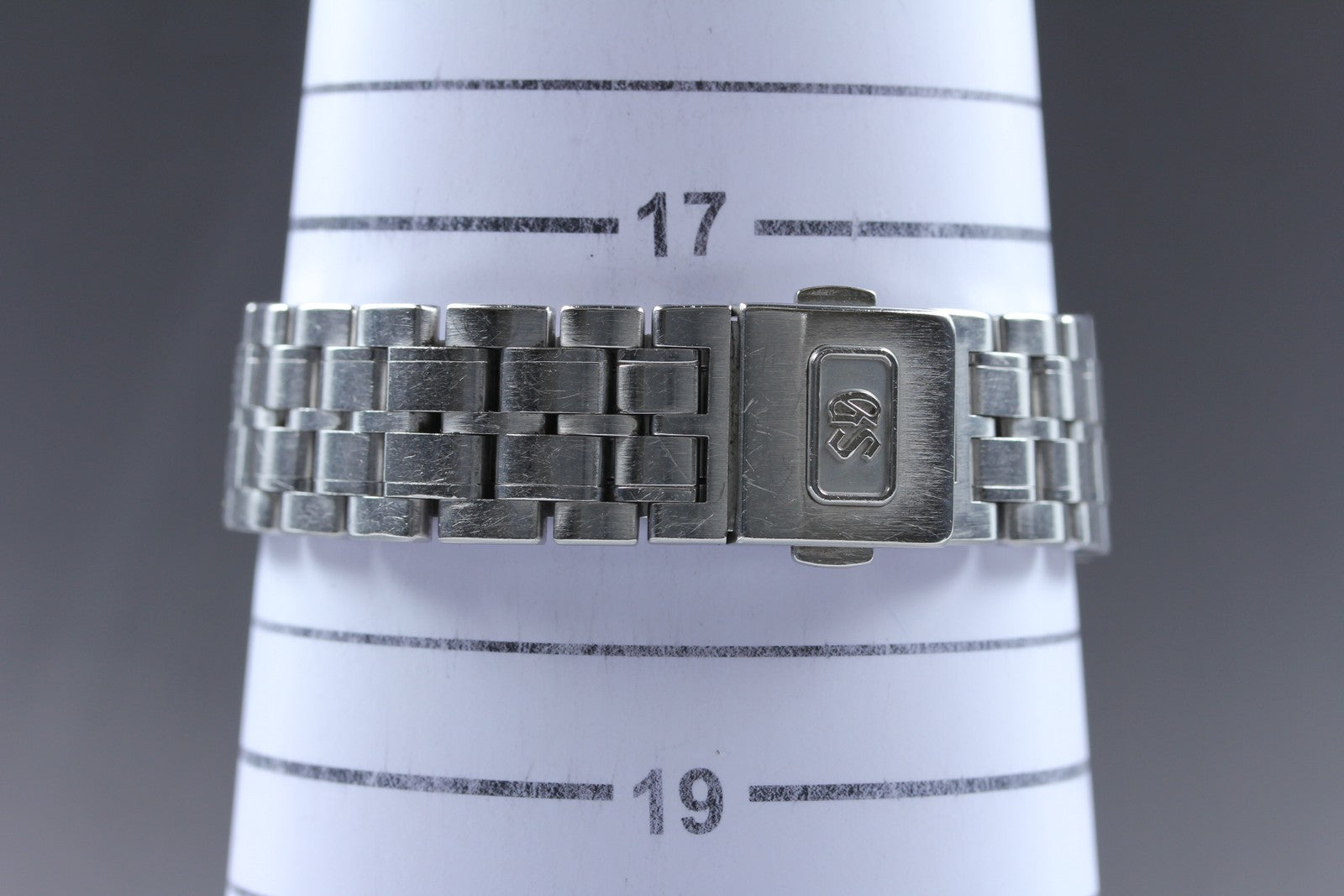 [Exc+5 Box] GRAND SEIKO 9F83-9A00 GS 36mm Silver White Day Date Qz Men's Watch