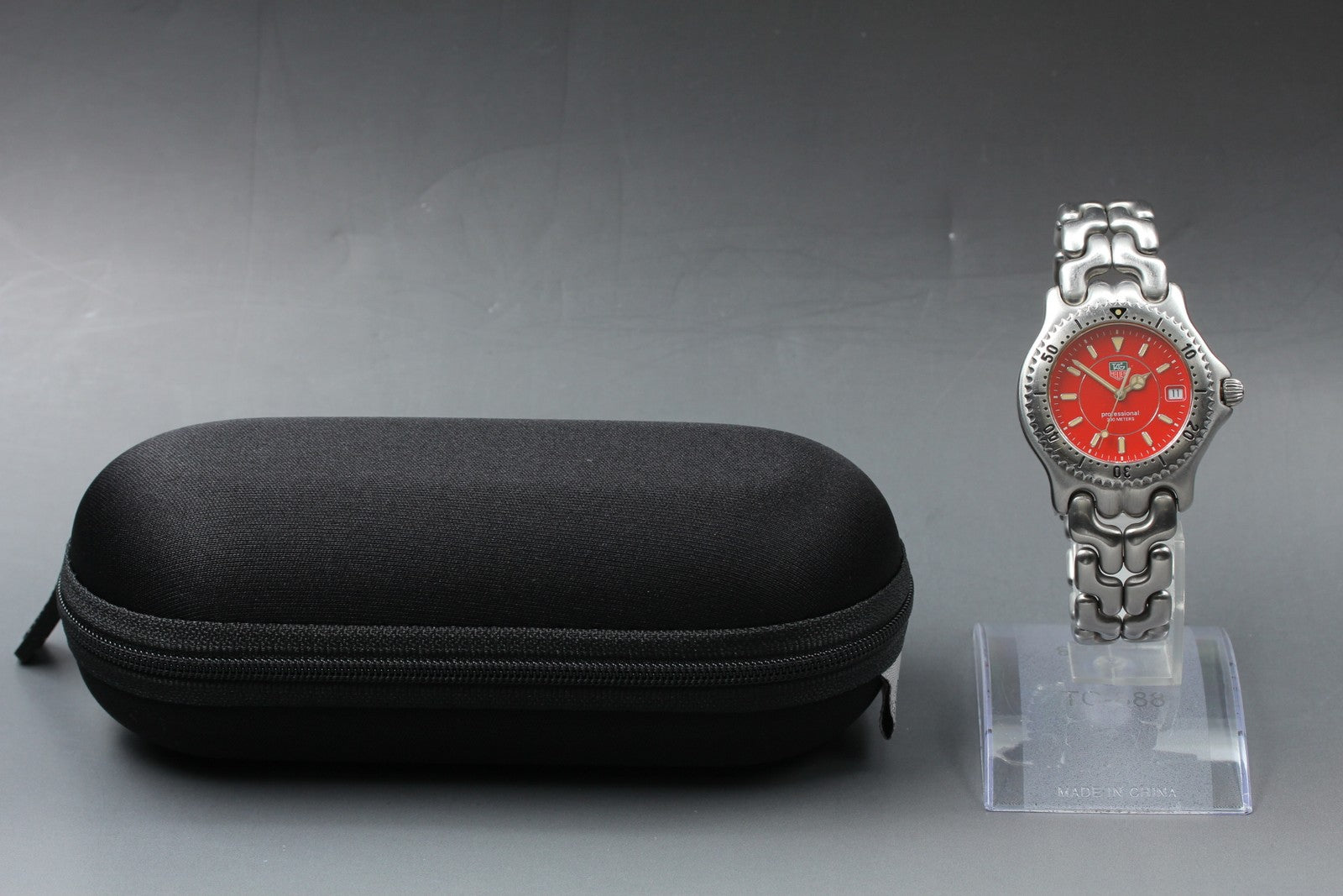 TAG HEUER S/el Professional 200M WG111C Red Dial 39mm Men's Quartz Watch