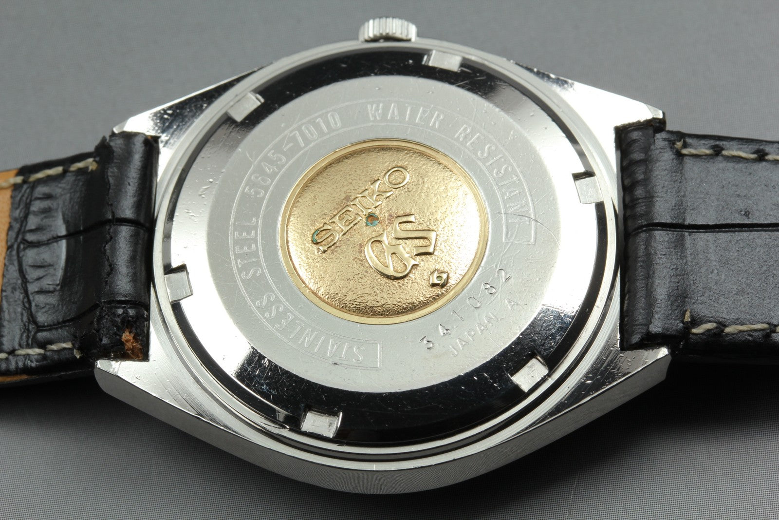 overhauled Vintage SEIKO Grand Seiko 5645-7010 Silver Dial Men's Watch 35mm JP