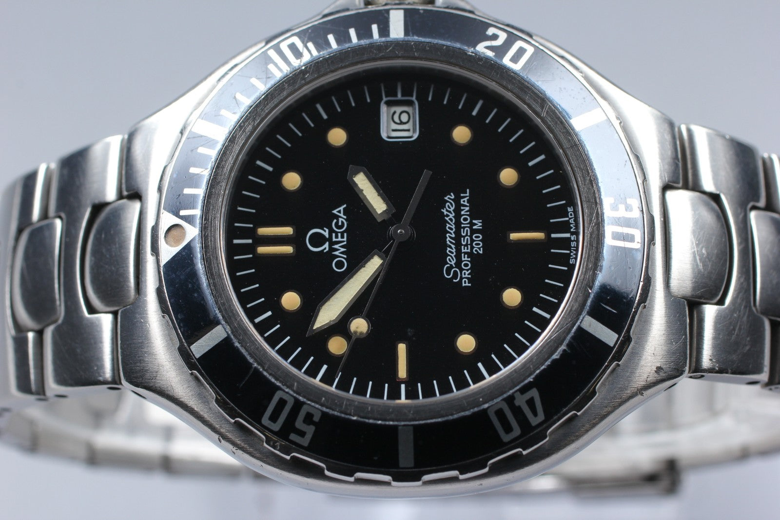 [Exc+5] OMEGA Seamaster 200m 396.1052 Cal.1438 36mm Black Quartz Men's Watch