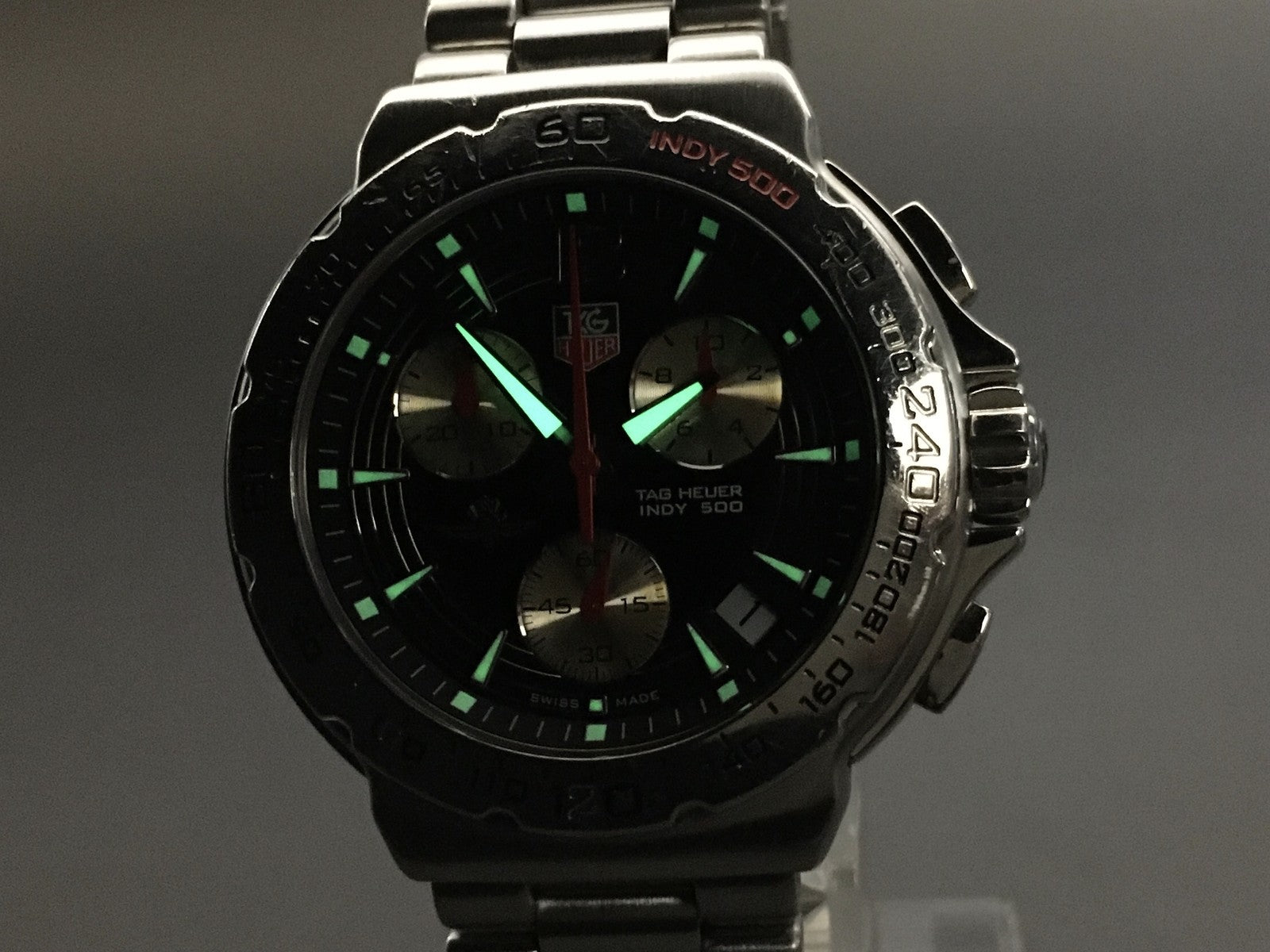 TAG HEUER Formula 1 Indy 500 CAC111B-0 Quartz Black Men's Watch 41mm JAPAN Exc+5