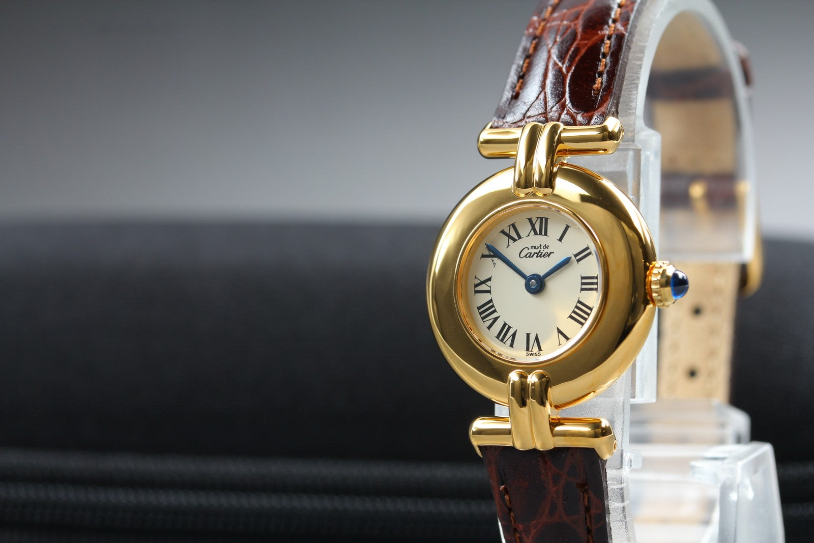 Vintage [Near MINT-] Cartier Must Colisee Vermeil 590002 Women's Quartz Watch