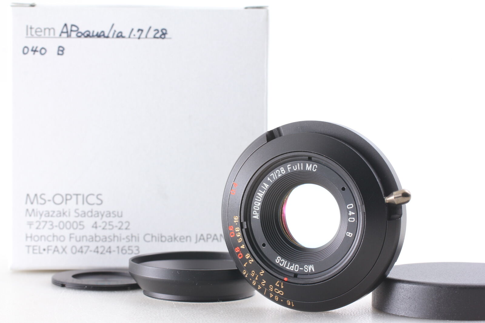 NOS Top MINT MS Optics Apoqualia 28mm f1.7 Full MC Miyazaki Leica M Lens JAPAN