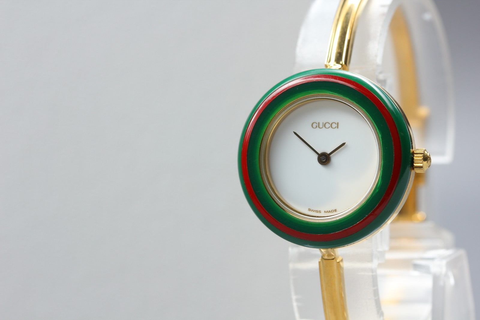 Gucci Change Bezel 11/12.2 Gold Gucci Sherry Line Bezel Women's Quartz Watch