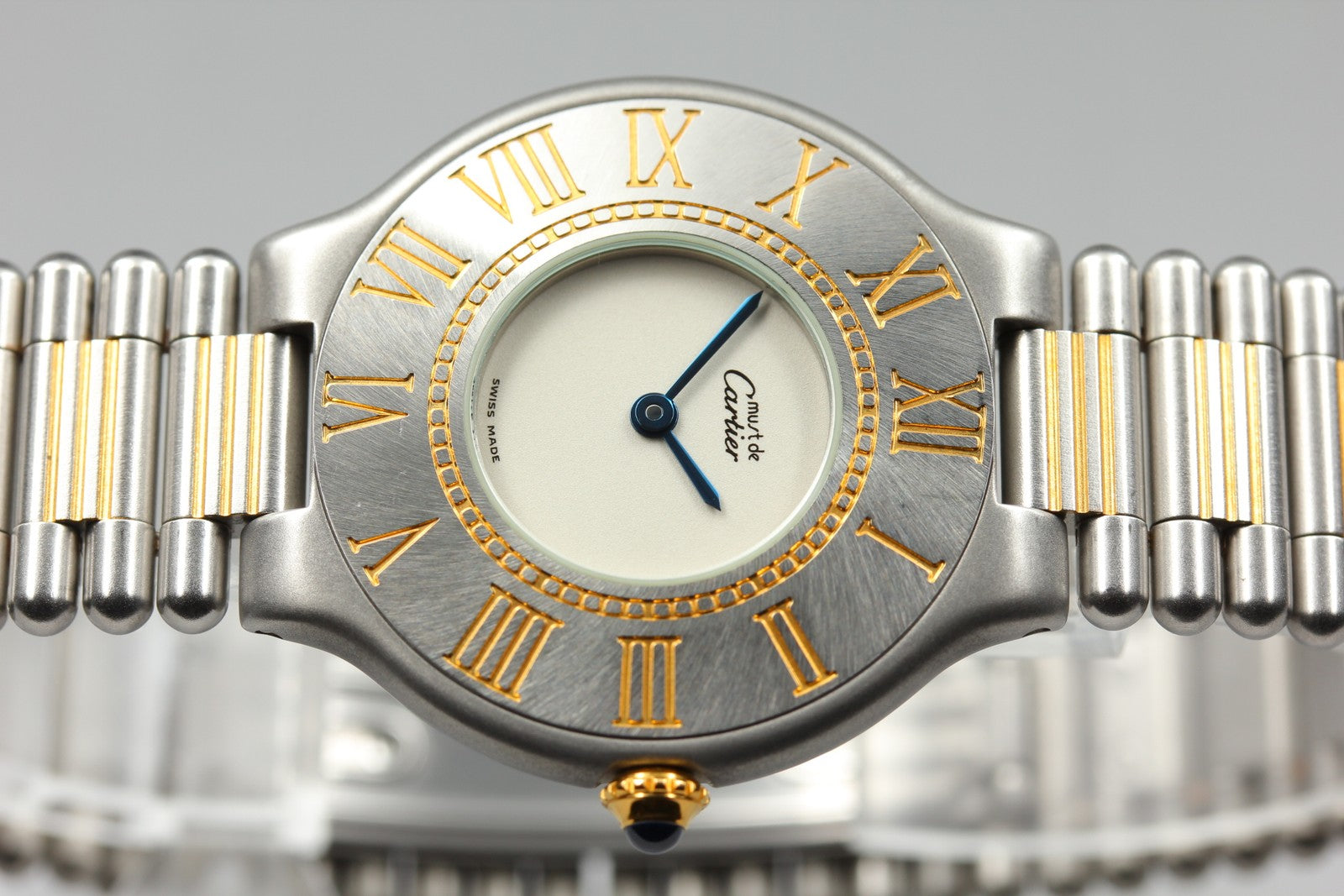 Vintage Cartier Must de Cartier 21 31mm Silver Unisex Quartz Watch [Pouch]