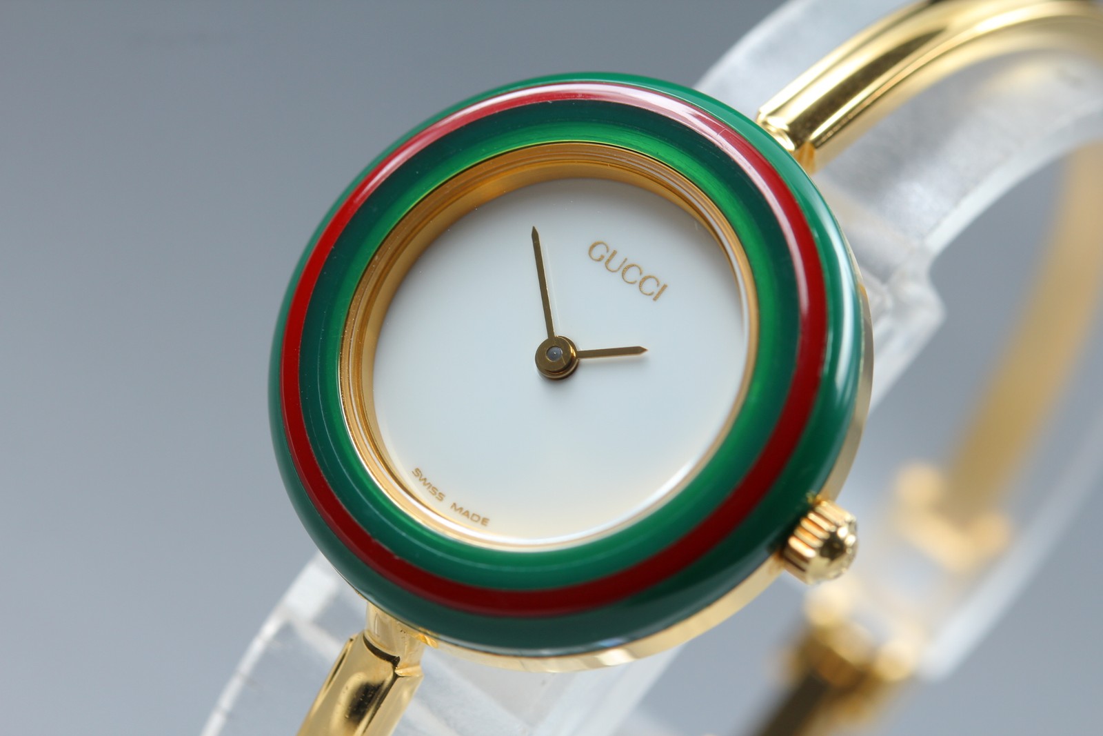 New Batt Gucci Change Bezel 11/12.2 12Color Women's White Quartz Watch JAPAN