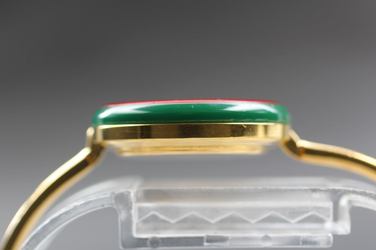 New Batt GUCCI Change Bezel 11/12.2 12Color Quartz Women's Watch From JAPAN Box