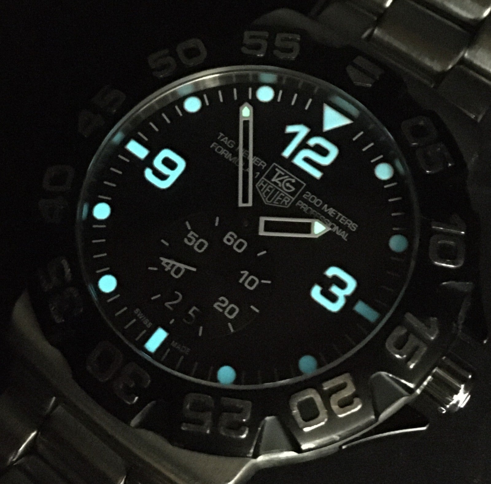 TAG Heuer Formula 1 WAH1010 Black Dial Quartz Men's Watch 44mm From JAPAN