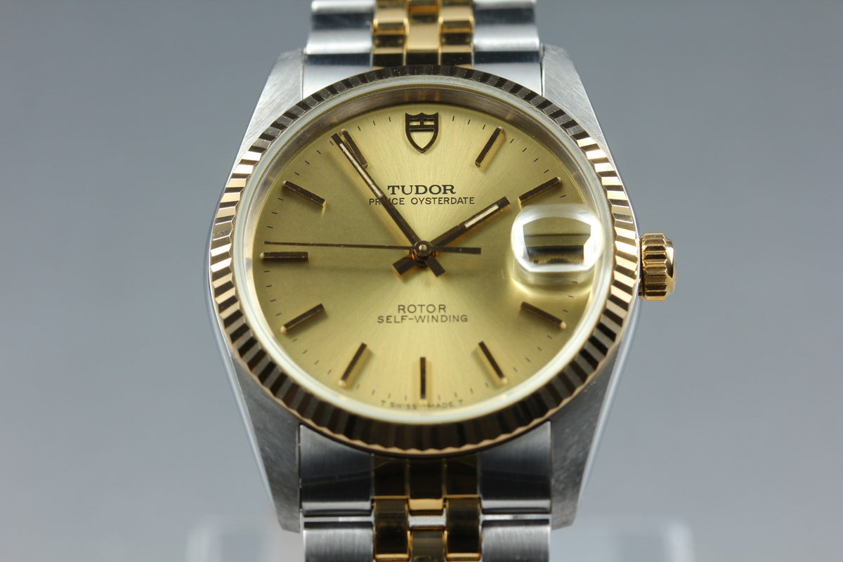 TUDOR Prince Oysterdate 74033 Gold Dial 33mm Cal.2824 Automatic Men's Watch