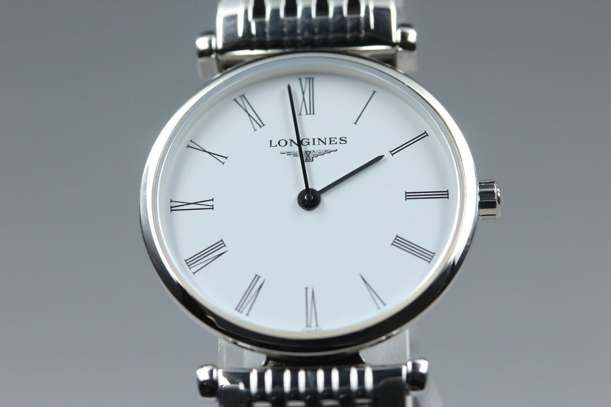 LONGINES La Grande Classique L4.209.4 Quartz White Women's Watch 24mm JAPAN Box
