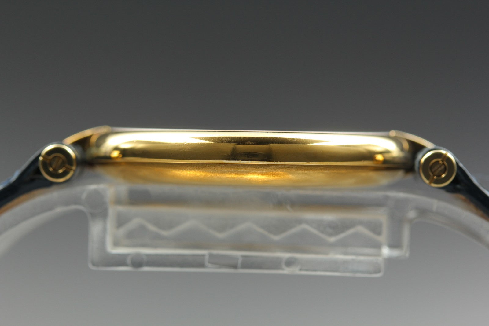 Vintage [Exc+5] Cartier Must Vendome 590003 Gold Vermeil Unisex Quartz Watch