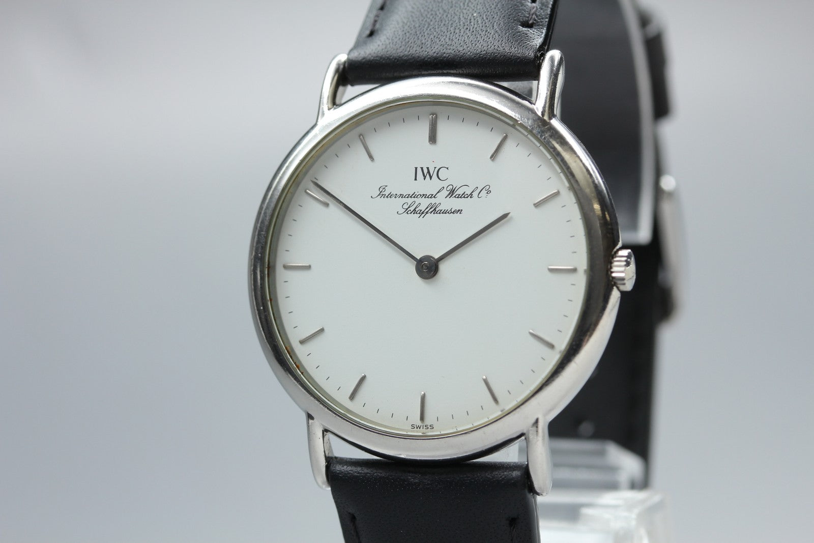 [Overhauled] IWC Portofino 3331 Cal.22105 33mm White Black Quartz Men's Watch