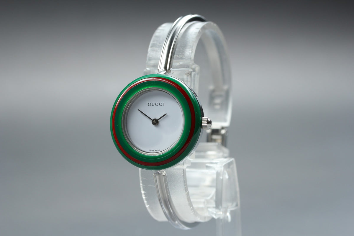 [Overhauled] Gucci Change Bezel 11/12.2L 12 Colors Silver Women's Watch Box
