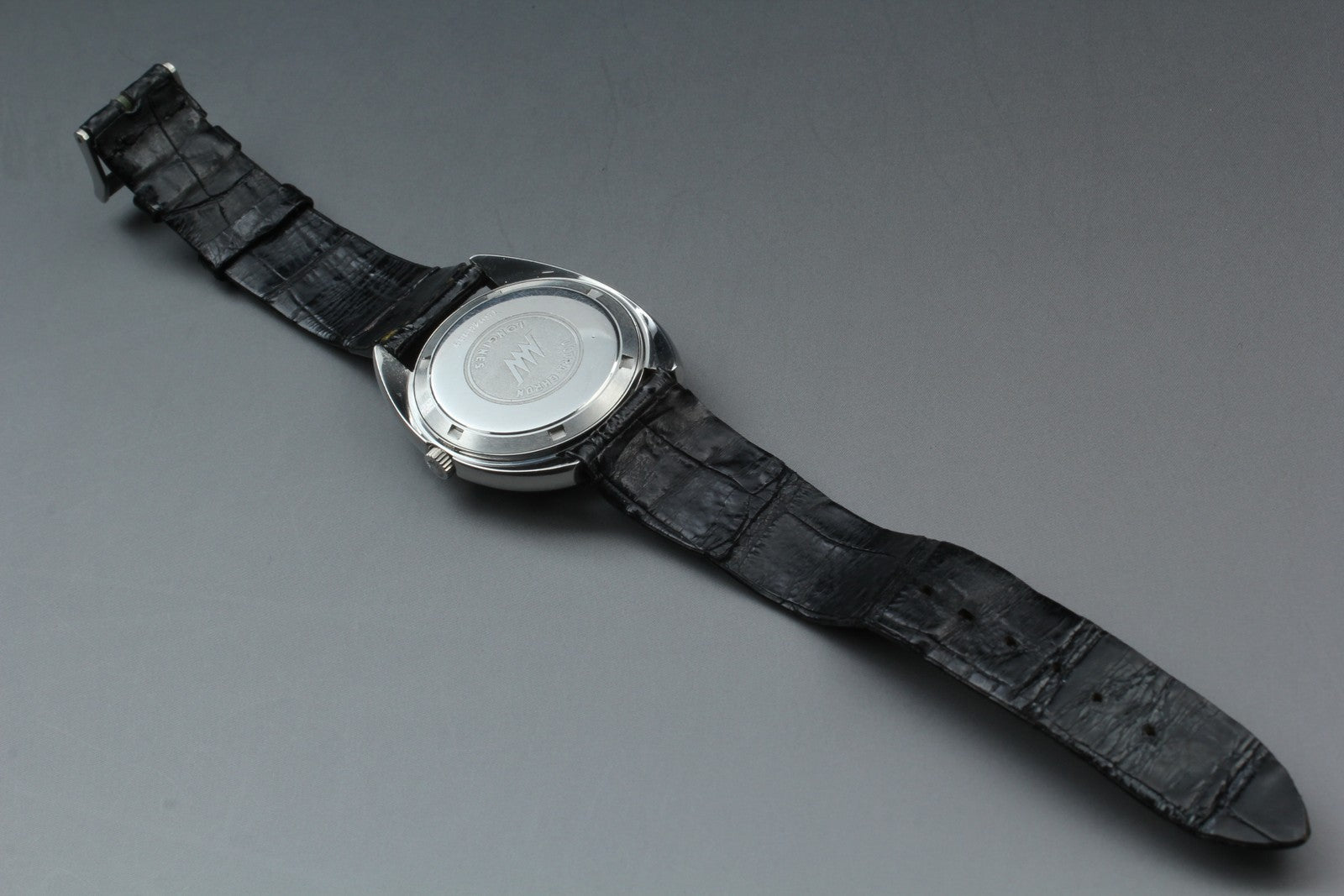 Vintage LONGINES ULTRA-CHRON Chronometer Date Silver Men's Watch 34mm Exc+5 JP