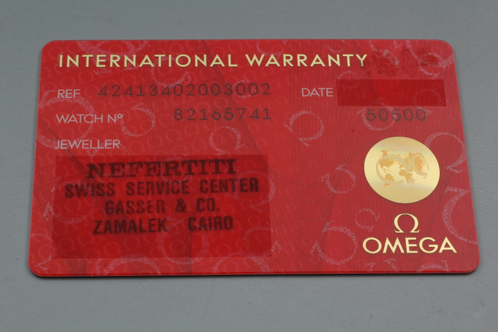 N MINT Box Omega De Ville Prestige 424.13.40.20.03.002 Co-Axial Blue Men's Watch