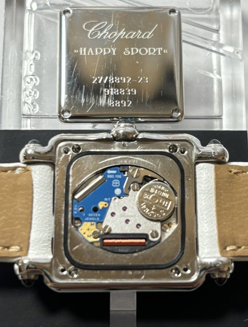 [Exc+5 Box] Chopard Happy Sport 27/8892-23 Diamond White Quartz Women’s Watch