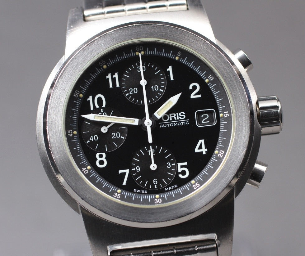 [Exc+5] ORIS Big Crown 7511 Automatic Chronograph Black Dial Silver Men's Watch