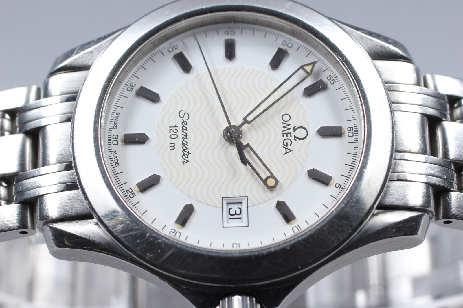 Exc+5 OMEGA Omega Seamaster 120m 2511.21 Ref.196 1501 Quartz Men's Watch 36mm JP