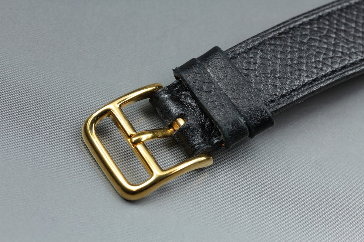 HERMES H Watch HH1.201 Gold Black "A" 21mm Woman's Watch Quartz [Box]