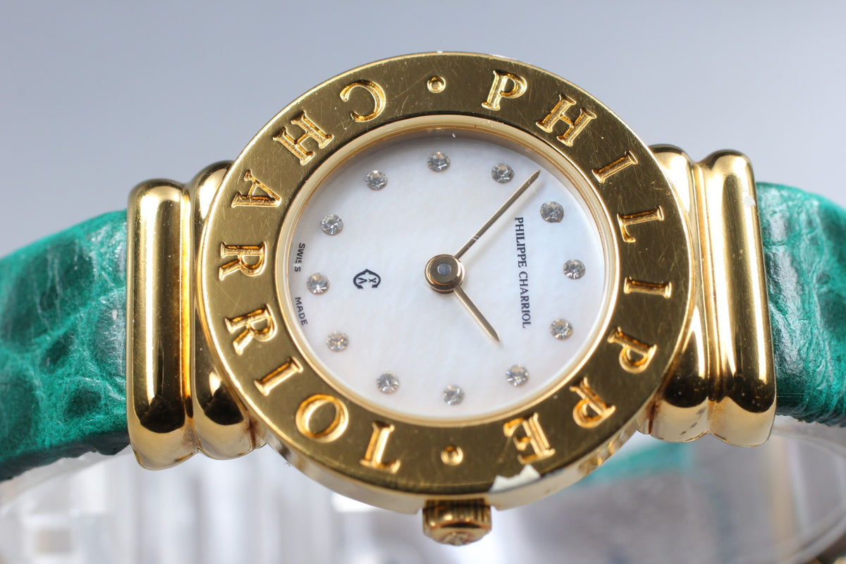 PHILIPPE CHARRIOL 7007901 White Dial Quartz Women's Watch 24mm JAPAN Box