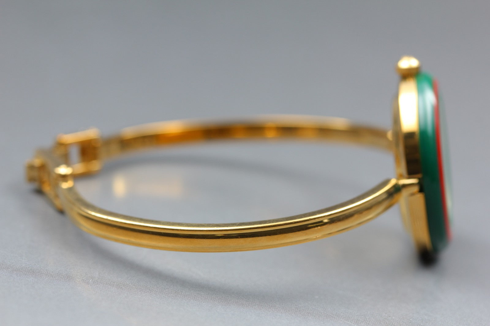 Overhauled [Exc+5 Box] Gucci Change Bezel 11/12.2 Gold 12 color Women's Qz Watch