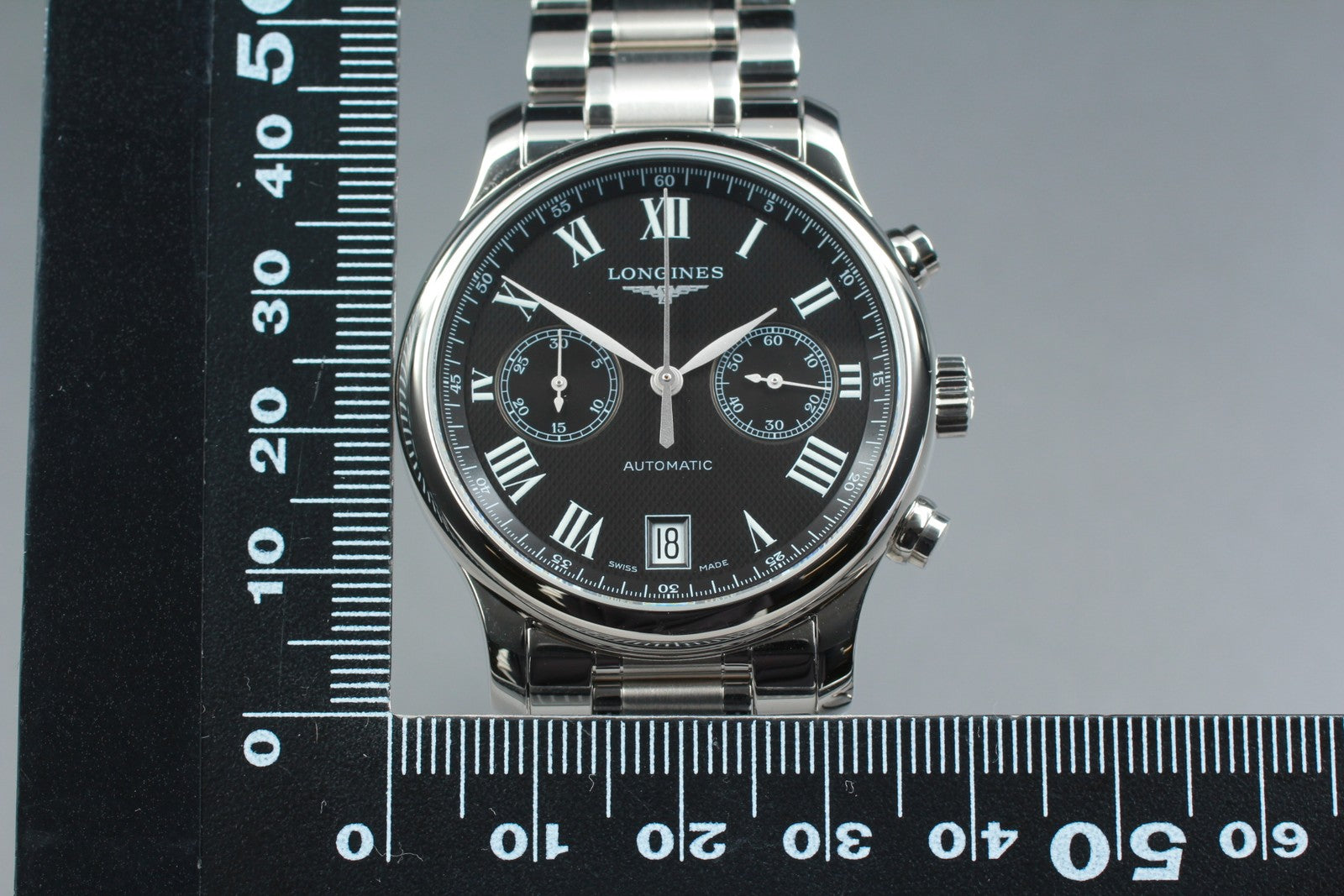LONGINES Master Collection L2.669.4 Black Automatic Men's Watch 38mm JAPAN Box