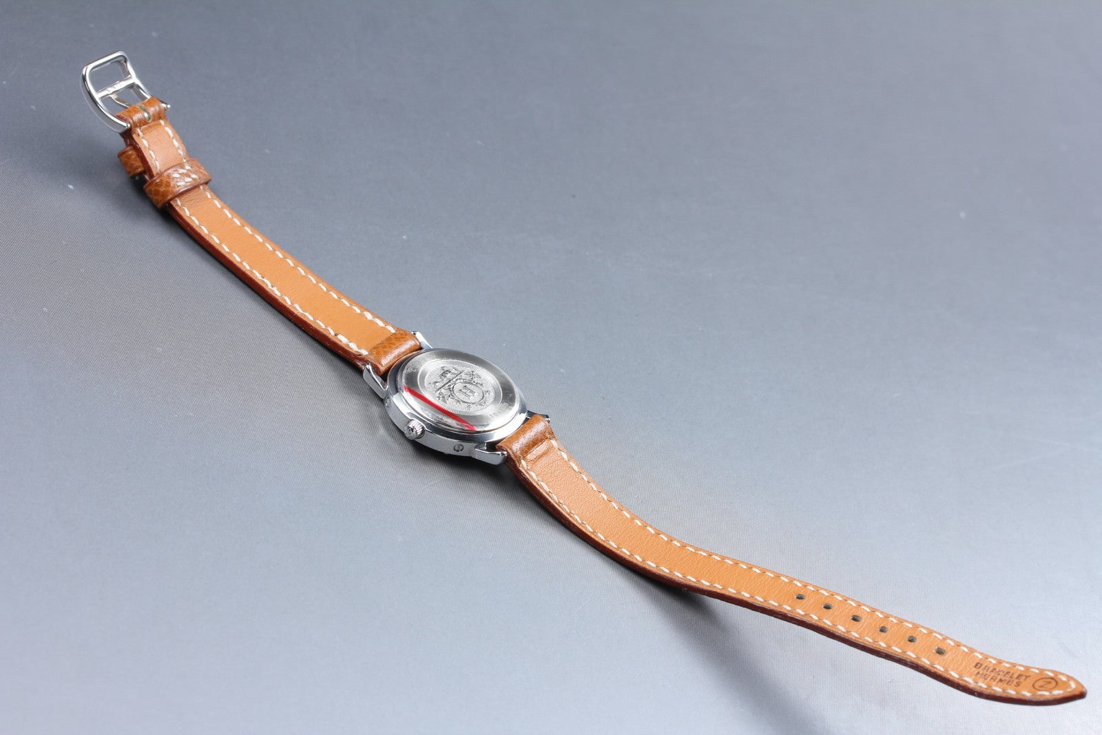[Near MINT- Box] Hermes Clipper CL4.210 Black Dial 24mm "Z" Woman's Qz Watch